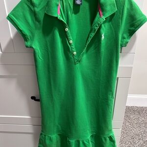 Ralph Lauren Green Polo Dress for Kids